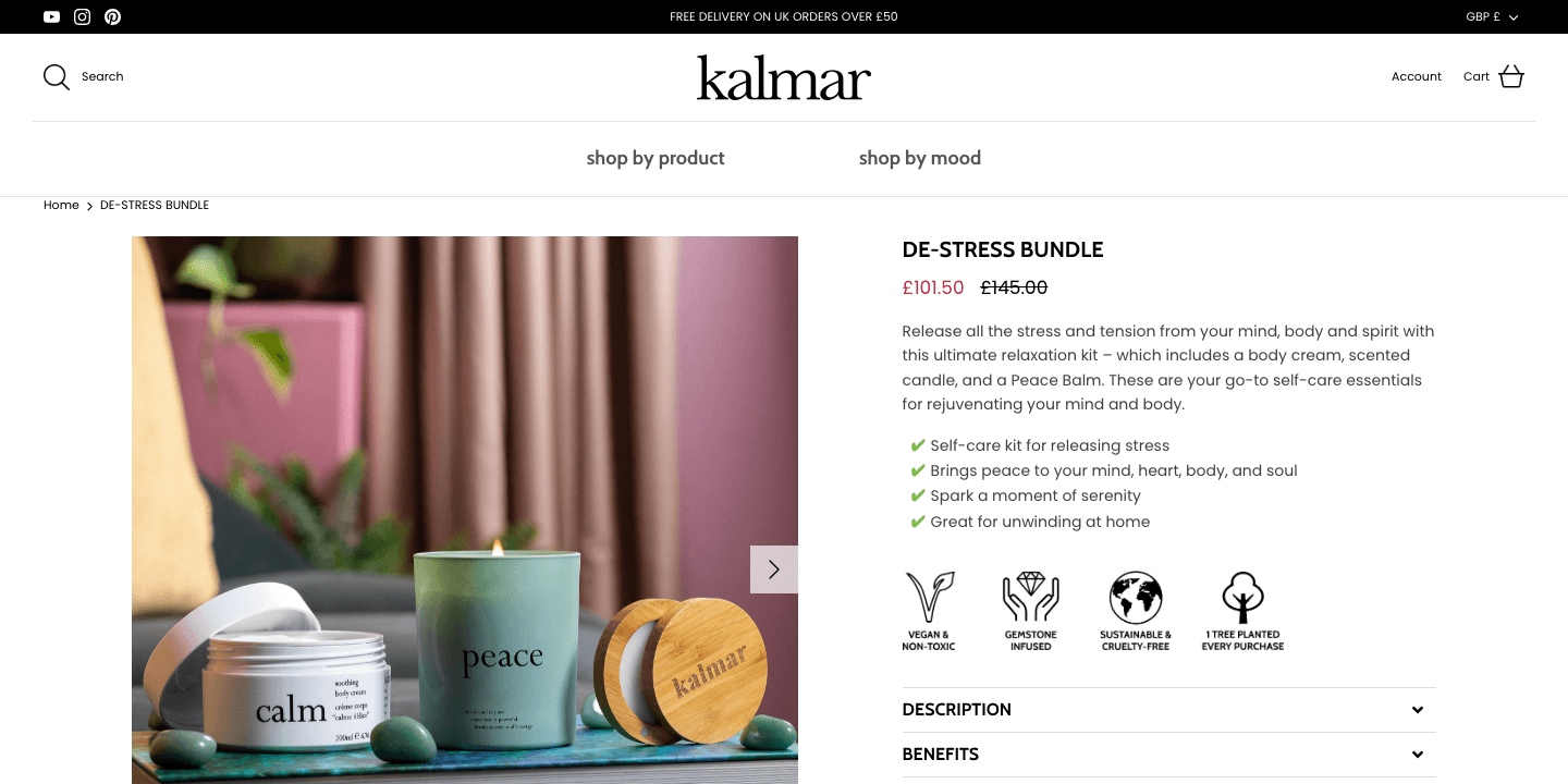 Kalmar storefront after Qosmic